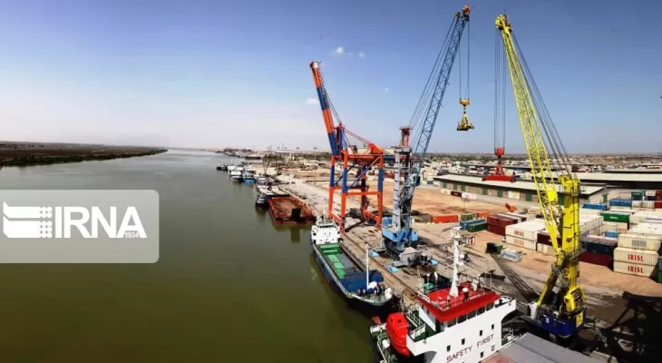 مرز دریایی خرمشهر برای صادرات کالا به عراق باز است