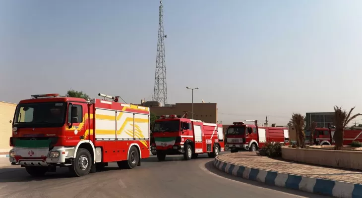 تجهیز بندر خرمشهر به 150 دستگاه خودرو آتش نشانی