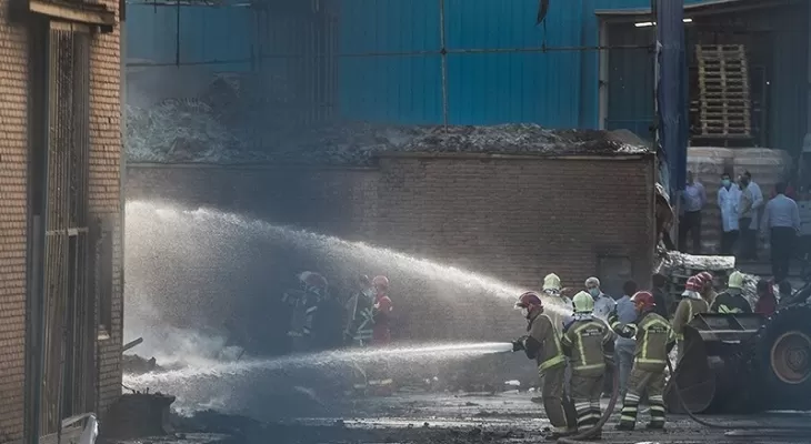 اطلاعیه جدید حفاری شمال درباره آتش سوزی در انبار البسه و منسوجات اهواز