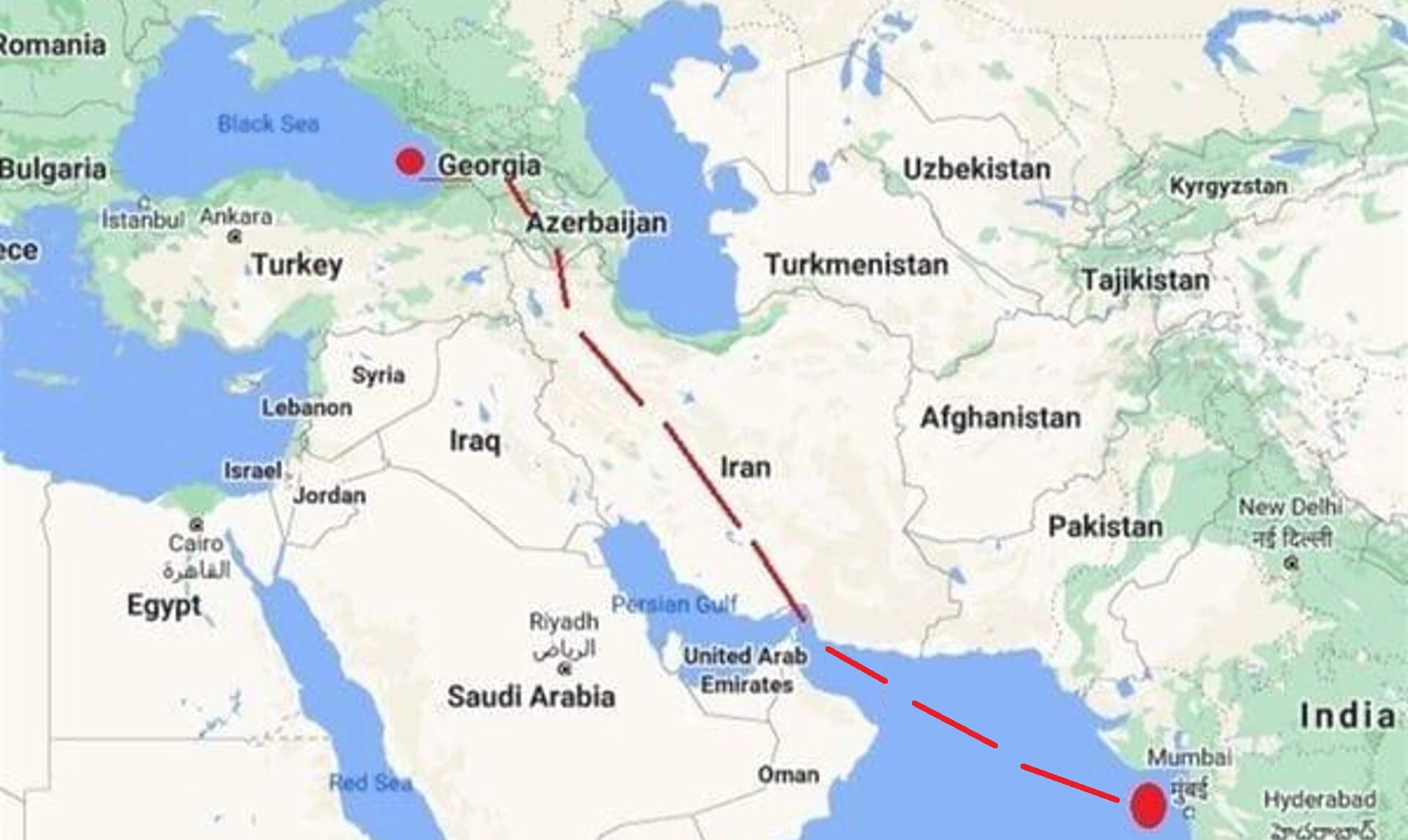 ارمنستان گزینه مناسب هند و ایران در کریدور خلیج فارس_دریای سیاه