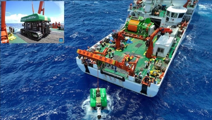 ربات غواص چین برای برداشت مواد معدنی دریا + عکس